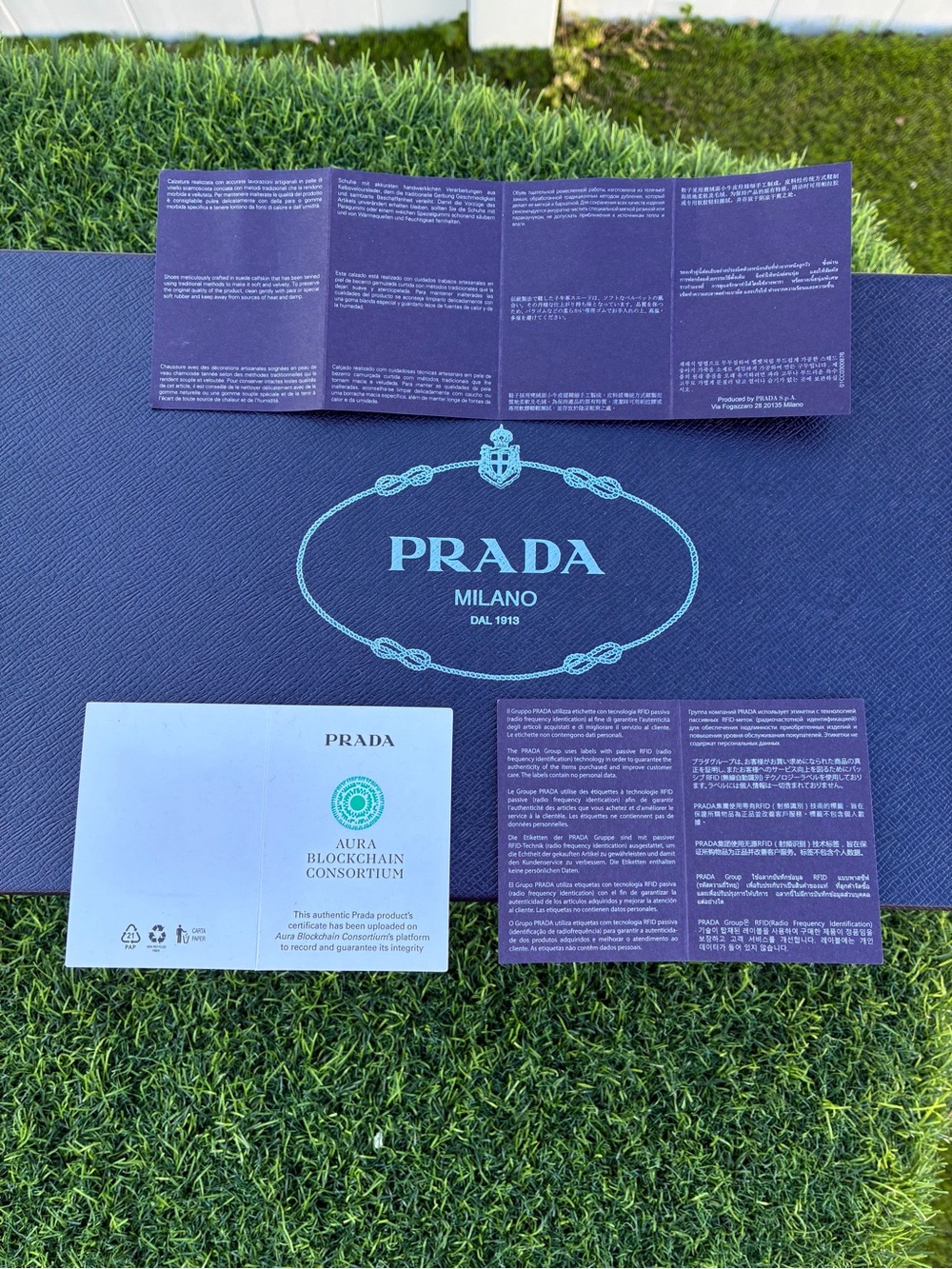 PRADA BROWN CALF SUEDE LOAFERS METAL TRIANGLE LOGO MEN’S SZ UK 9.5 / US 10.5 NEW - Picture 15 of 16